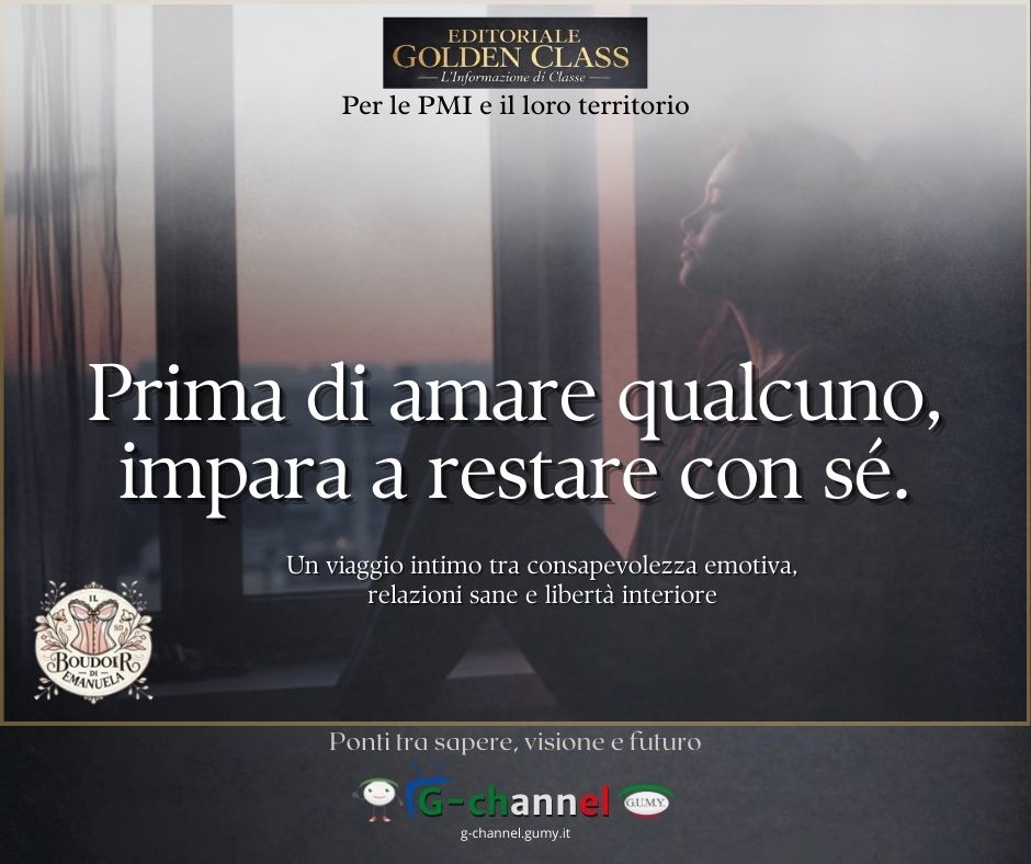 Prima di amare qualcuno, impara a restare con te   